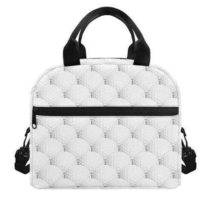 Golf Ball Pattern Print Insulated Lunch Bag