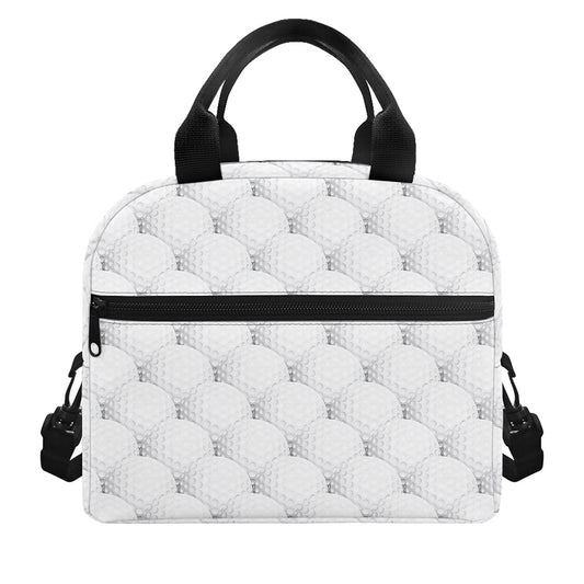 Golf Ball Pattern Print Insulated Lunch Bag