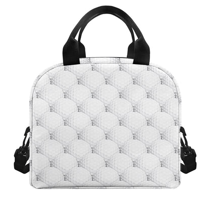 Golf Ball Pattern Print Insulated Lunch Bag