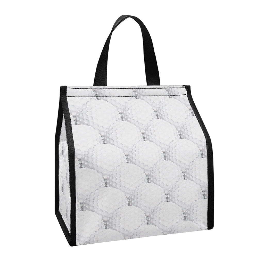 Golf Ball Pattern Print Insulated Lunch Tote