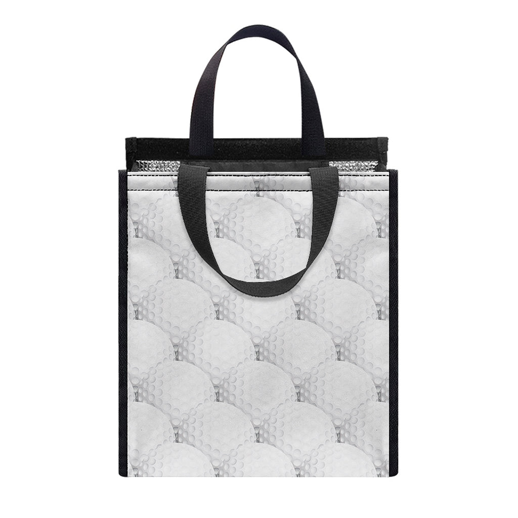 Golf Ball Pattern Print Insulated Lunch Tote