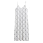 Golf Ball Pattern Print Jersey Midi Cami Dress