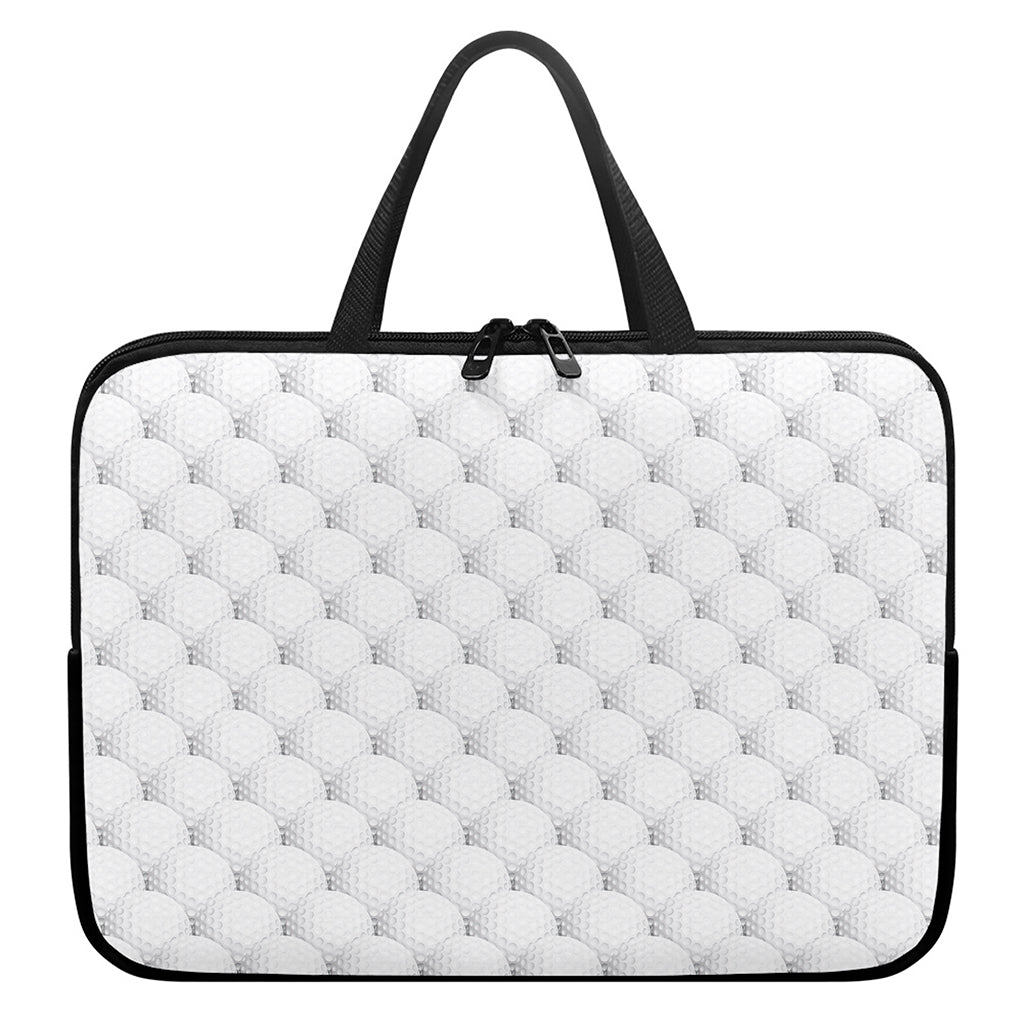Golf Ball Pattern Print Laptop Sleeve With Handle