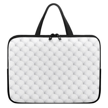 Golf Ball Pattern Print Laptop Sleeve With Handle
