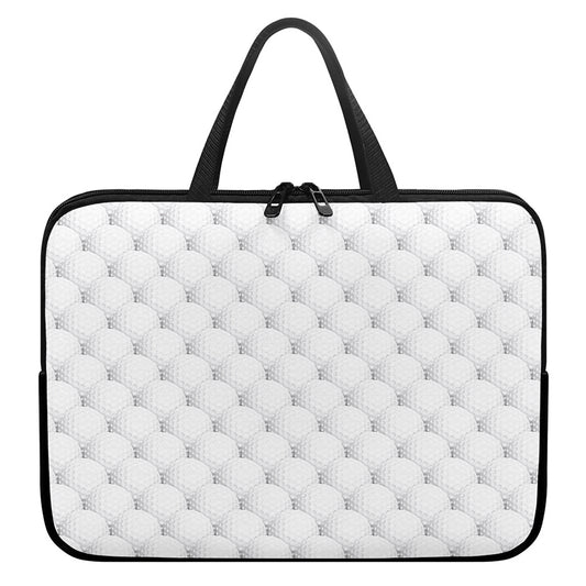 Golf Ball Pattern Print Laptop Sleeve With Handle