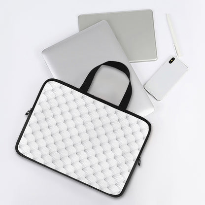 Golf Ball Pattern Print Laptop Sleeve With Handle