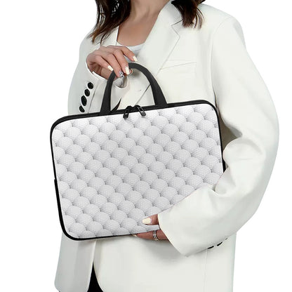 Golf Ball Pattern Print Laptop Sleeve With Handle