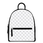 Golf Ball Pattern Print Leather Backpack