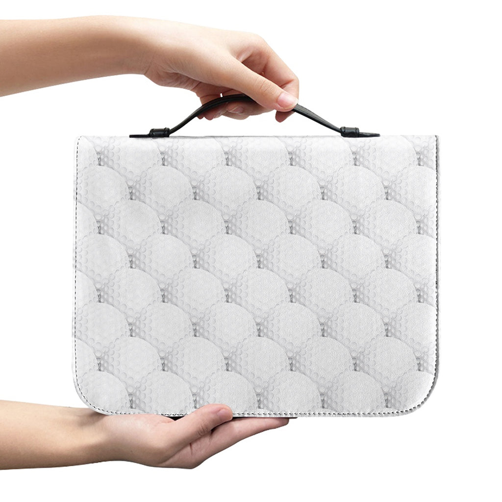 Golf Ball Pattern Print Leather Bible Cover