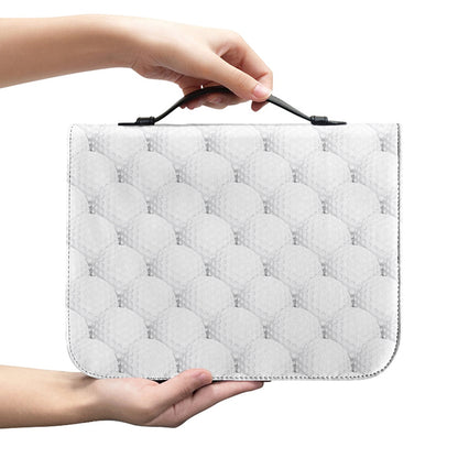 Golf Ball Pattern Print Leather Bible Cover