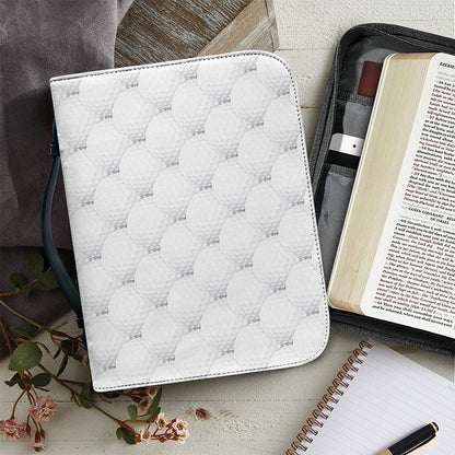 Golf Ball Pattern Print Leather Bible Cover