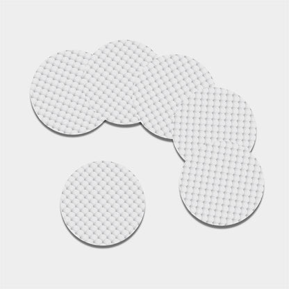 Golf Ball Pattern Print Leather Coaster Set