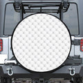 Golf Ball Pattern Print Leather Spare Tire Cover