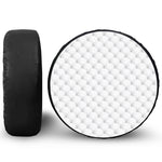 Golf Ball Pattern Print Leather Spare Tire Cover