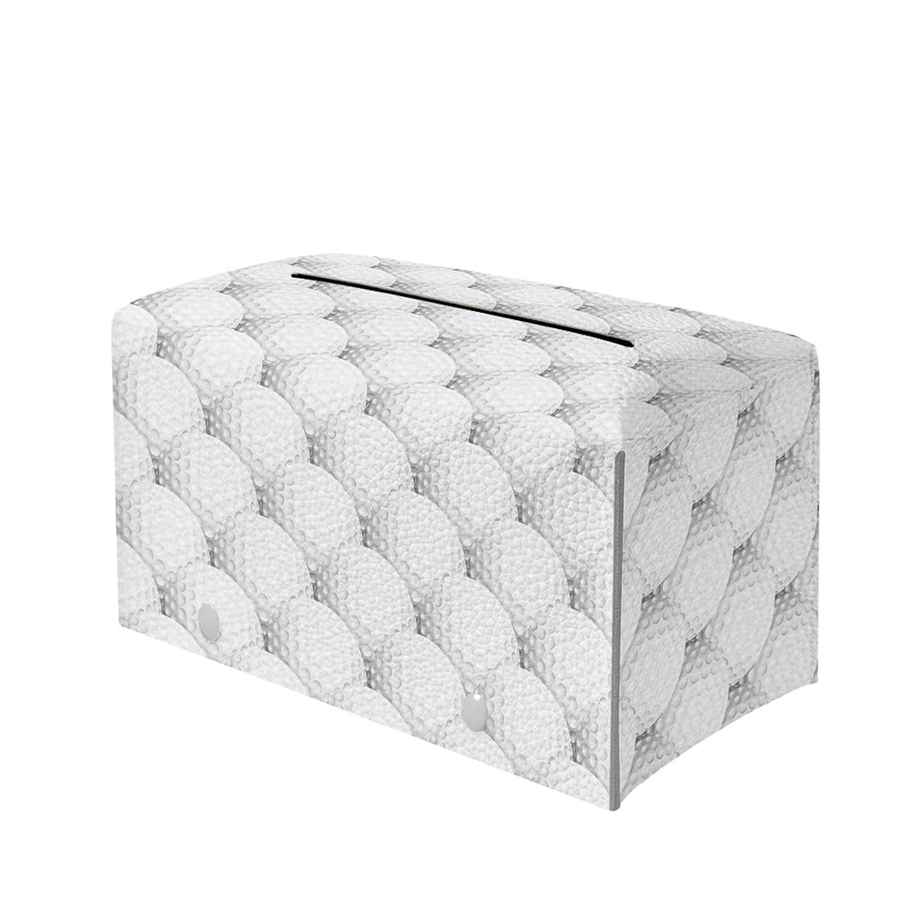 Golf Ball Pattern Print Leather Tissue Box Cover