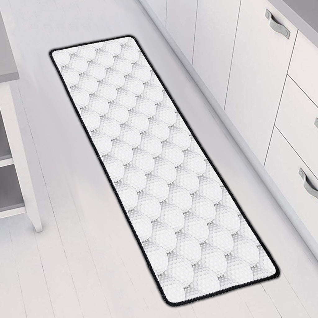 Golf Ball Pattern Print Long Kitchen Mat