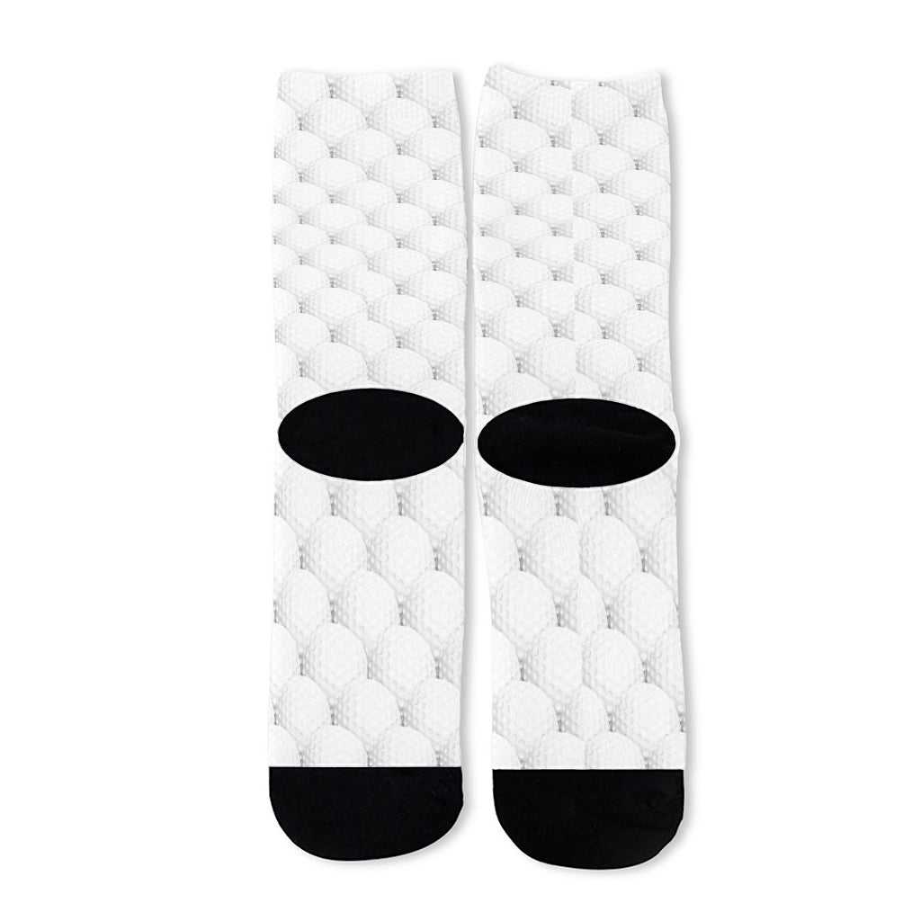 Golf Ball Pattern Print Long Socks