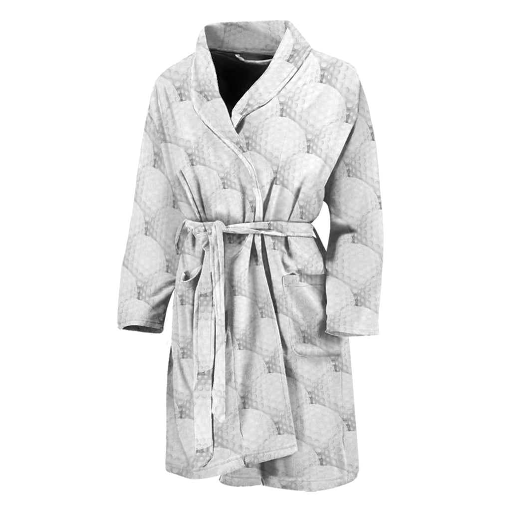 Golf Ball Pattern Print Men's Bathrobe