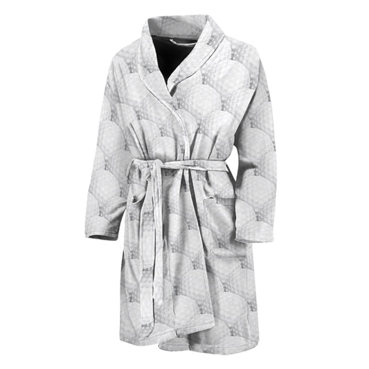 Golf Ball Pattern Print Men's Bathrobe