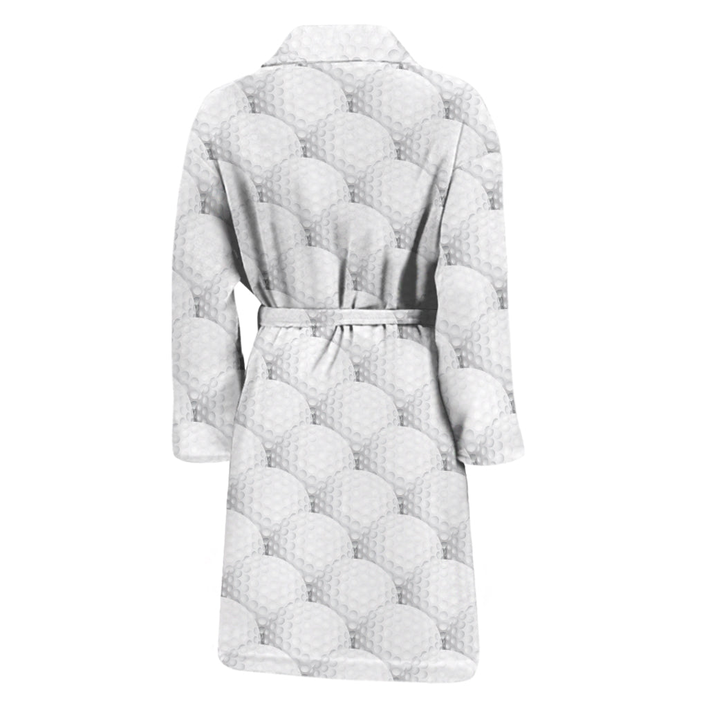 Golf Ball Pattern Print Men's Bathrobe