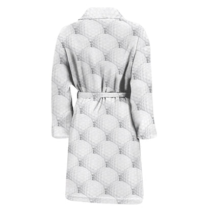 Golf Ball Pattern Print Men's Bathrobe