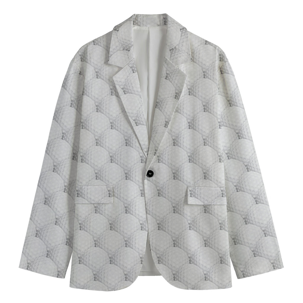 Golf Ball Pattern Print Men's Blazer