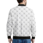 Golf Ball Pattern Print Men's Bomber Jacket