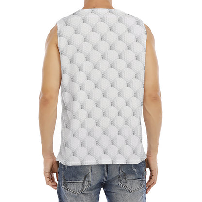 Golf Ball Pattern Print Men's Fitness Tank Top