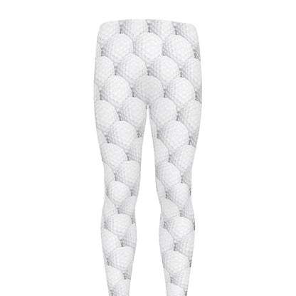 Golf Ball Pattern Print Men's leggings