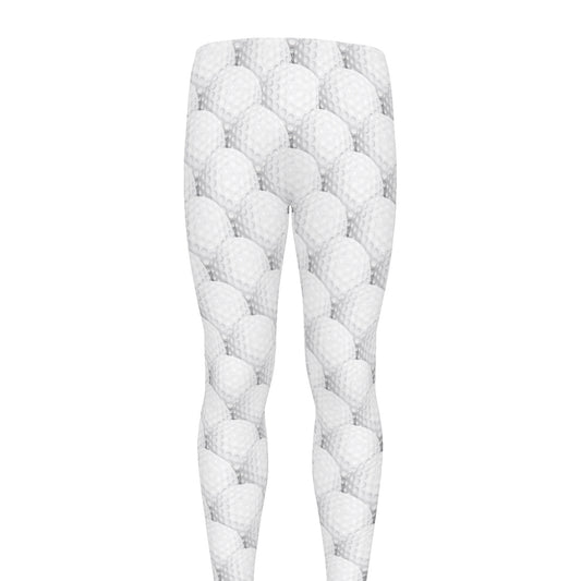 Golf Ball Pattern Print Men's leggings