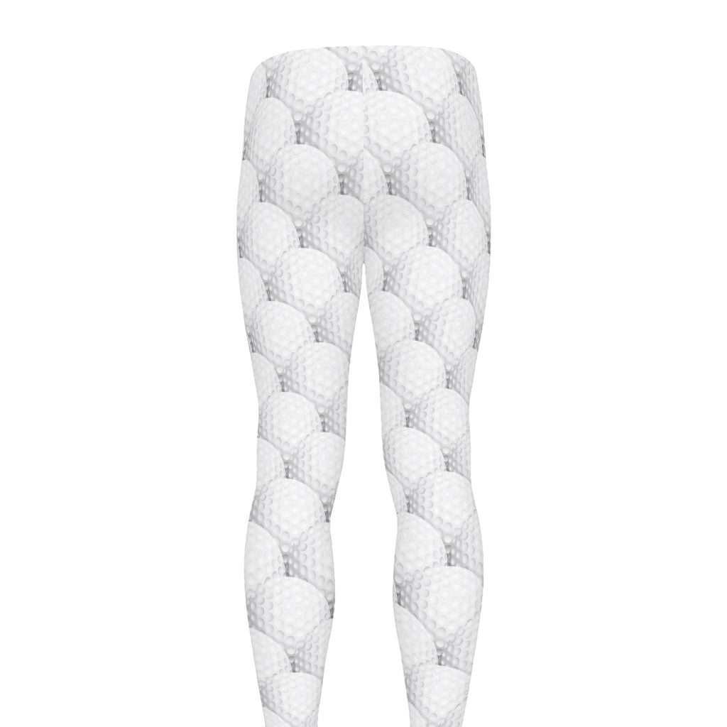 Golf Ball Pattern Print Men's leggings