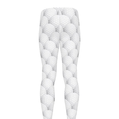 Golf Ball Pattern Print Men's leggings