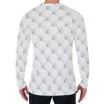 Golf Ball Pattern Print Men's Long Sleeve T-Shirt