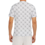 Golf Ball Pattern Print Men's Short Sleeve Rash Guard