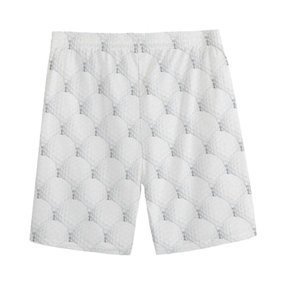 Golf Ball Pattern Print Men's Sports Shorts