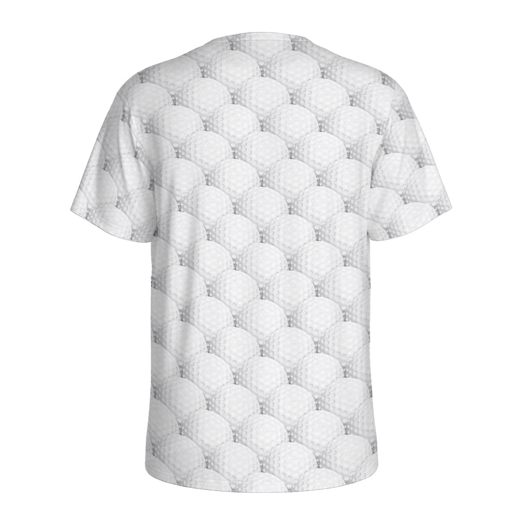 Golf Ball Pattern Print Men's Sports T-Shirt