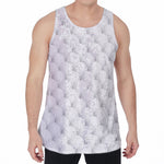 Golf Ball Pattern Print Men's Velvet Tank Top