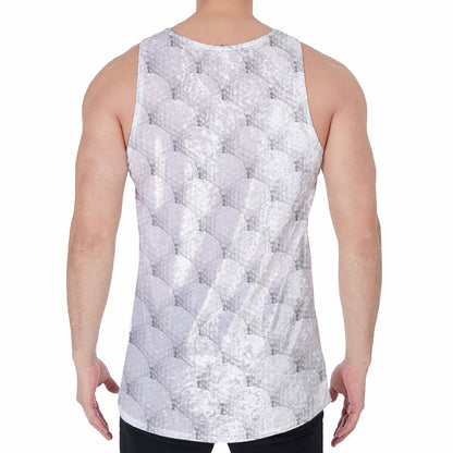 Golf Ball Pattern Print Men's Velvet Tank Top