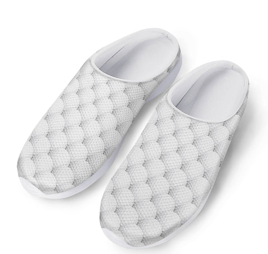 Golf Ball Pattern Print Mesh Casual Shoes