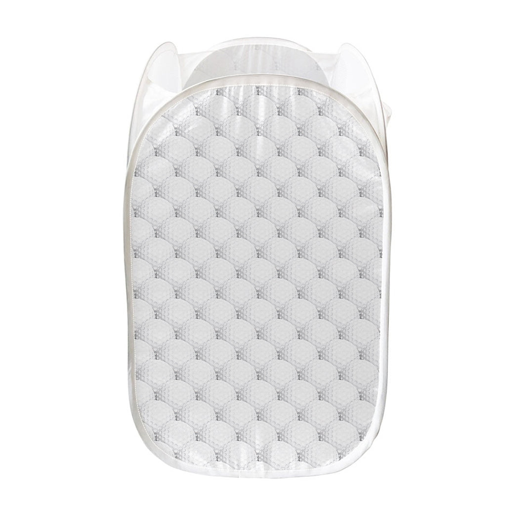 Golf Ball Pattern Print Mesh Laundry Hamper