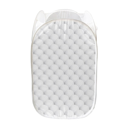 Golf Ball Pattern Print Mesh Laundry Hamper
