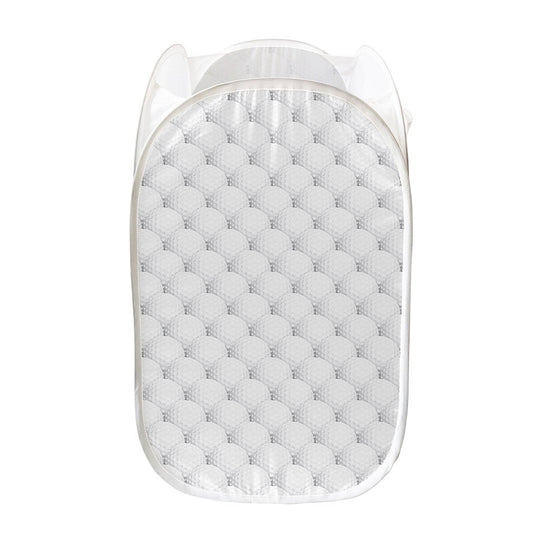 Golf Ball Pattern Print Mesh Laundry Hamper