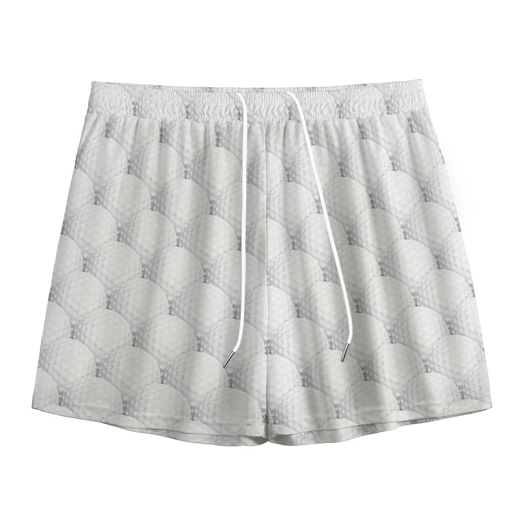 Golf Ball Pattern Print Mesh Shorts