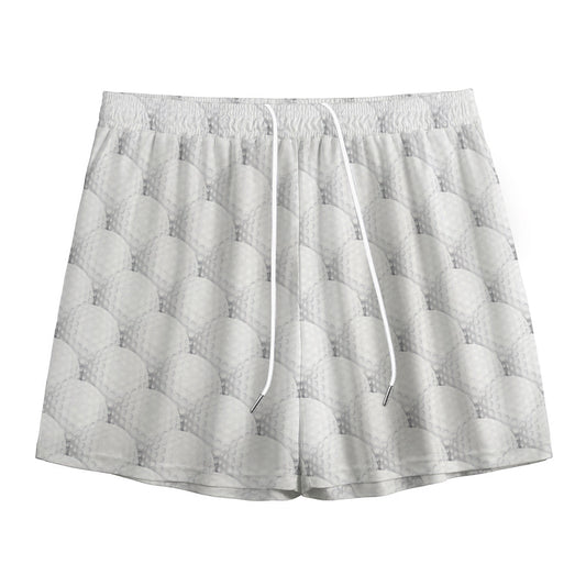 Golf Ball Pattern Print Mesh Shorts