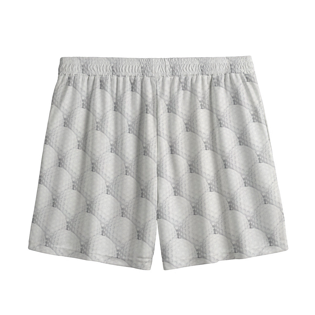 Golf Ball Pattern Print Mesh Shorts