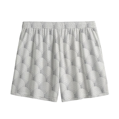 Golf Ball Pattern Print Mesh Shorts