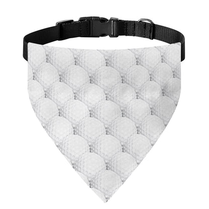 Golf Ball Pattern Print Over The Collar Dog Bandana