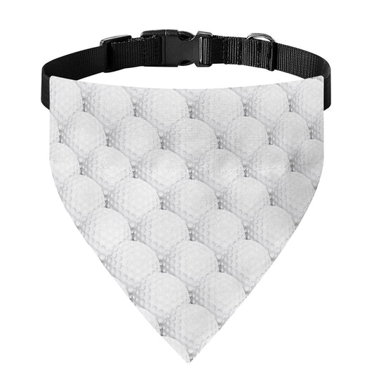 Golf Ball Pattern Print Over The Collar Dog Bandana