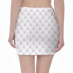 Golf Ball Pattern Print Pencil Mini Skirt