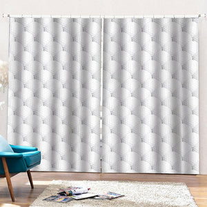 Golf Ball Pattern Print Pencil Pleat Curtains